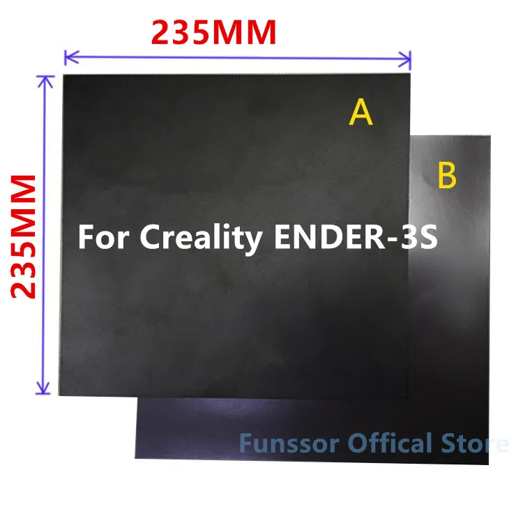 Funssor 235x235мм Магнитная печатная лента для кровати Flex сборка Набор DIY Creality ENDER 3S 3D