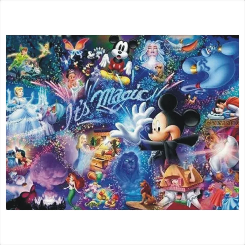 Алмазная живопись 5D «сделай сам» disney Magic Микки мозаичная Вышивка крестом полная квадратная дрель комплект украшения дома подарки D009