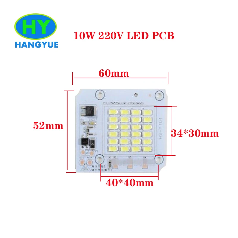 [HANGYUE] 10 W 30 50 100 150 200 AC 220 v водителя светодиодный PCB SMD Драйвер для Светодиодный