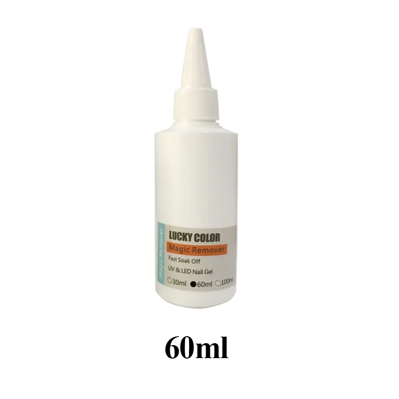 60ml Magic Remover Волшебный гель для удаления здоровых ногтей, быстро удаляющий лак для ногтей, удаляющий грунтовку, акриловый очиститель, обезжириватель для ногтей 12 мл, инструмент для дизайна ногтей - Цвет: 60ml Magic Remover