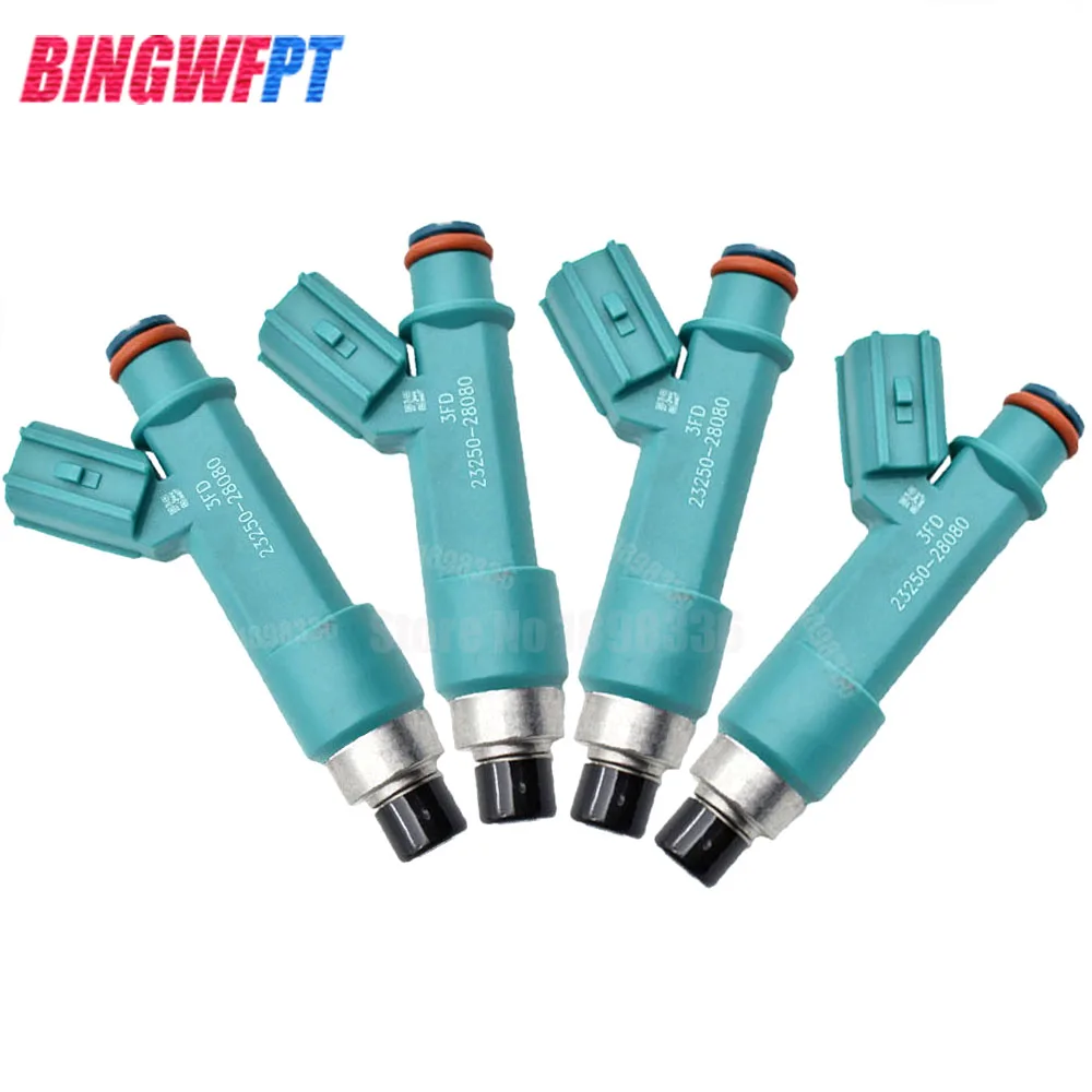 

4pcs/lot 100% tested Fuel Injectors 23250-28080 23209-28080 For Toyota Camry Corolla Highlander Matrix RAV4 Solara Scion TC XB