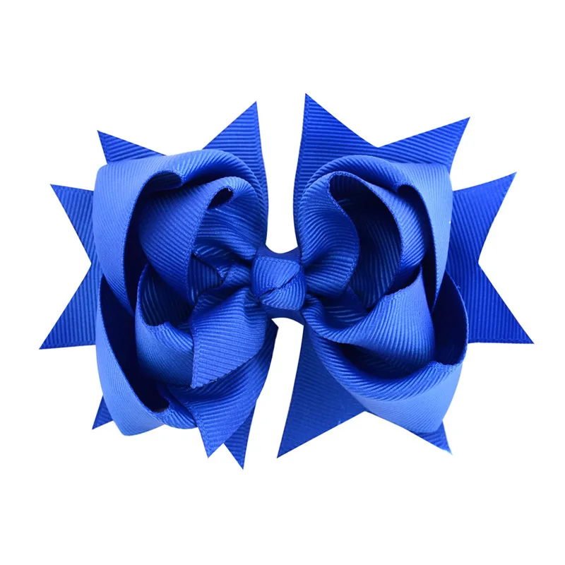 Kids Cute Flower Headwear Grosgrain Ribbon Hairbow Children Girls HairBow Clips Hair Baby Girl Head Accessories Dancing Hairpins | Детская