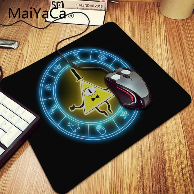 Lock Edge 25x29cm MaiYaCa, винтажный, крутой, Гравити Фолз, Билл, шифр, офисные мыши, геймер, коврик для мыши, радиационный, для украшения рабочего стола, нескользящий коврик, коврик для мыши - Цвет: Lock Edge 25x29cm