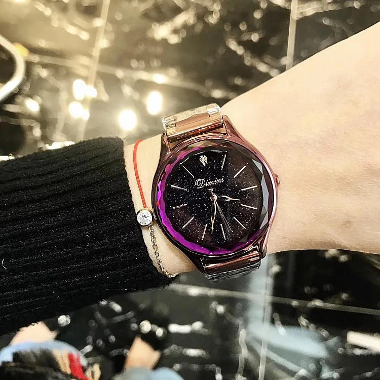 Для женщин подарок Bling Кварцевые часы модные повседневное женские блестящие часы платье с кристалалми и стразами роскошные для женщи