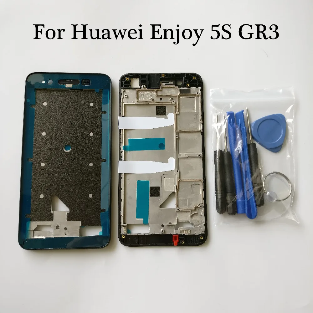 Для Huawei Enjoy 5S GR3 TAG L21 L01 L03 передняя часть корпуса шасси пластина ЖК дисплей лицевой