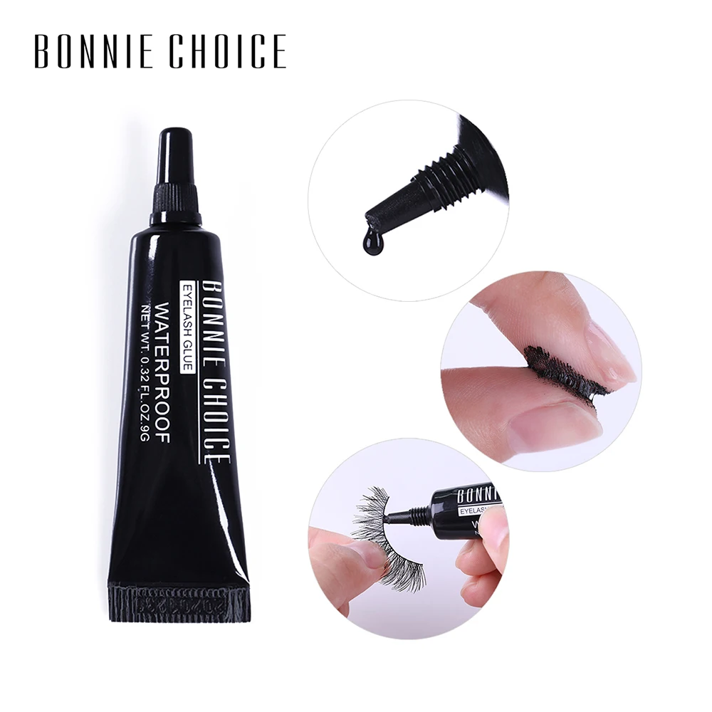 BONNIE CHOICE 1 шт. 9 г клей для ресниц прозрачные черные ресницы норковый блестящий