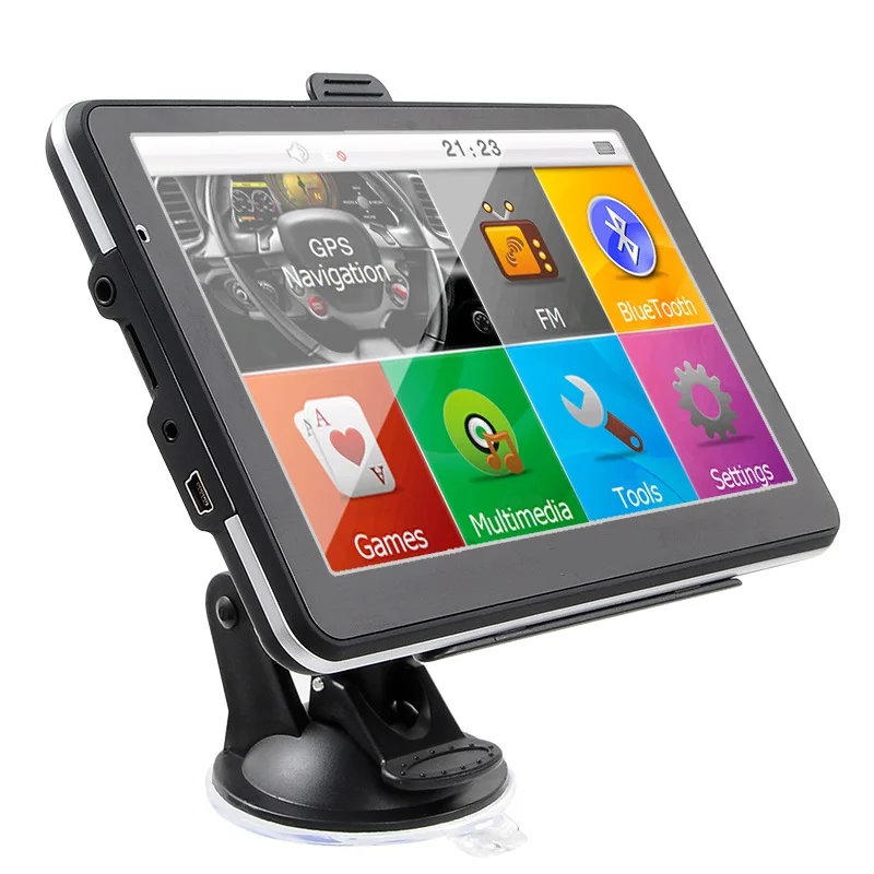 7 дюймов Автомобильный gps-навигатор, навигация WinCE 6,0 Bluetooth AVIN камера заднего вида 8 ГБ/256 Мб Европа Навител пожизненная карта автомобиля gps
