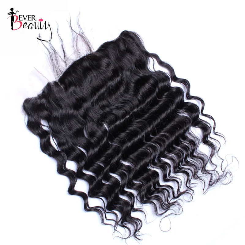 Свободная волна шелковая основа закрытие бразильские 13X4 Кружева Фронтальные