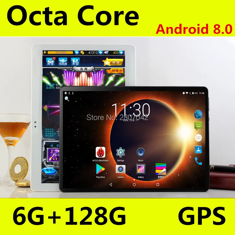 10 1 ƊG телефонные звонки Планшеты Android 8 0 OctaCore 6G + 128G планшетный ПК Встроенный 3G