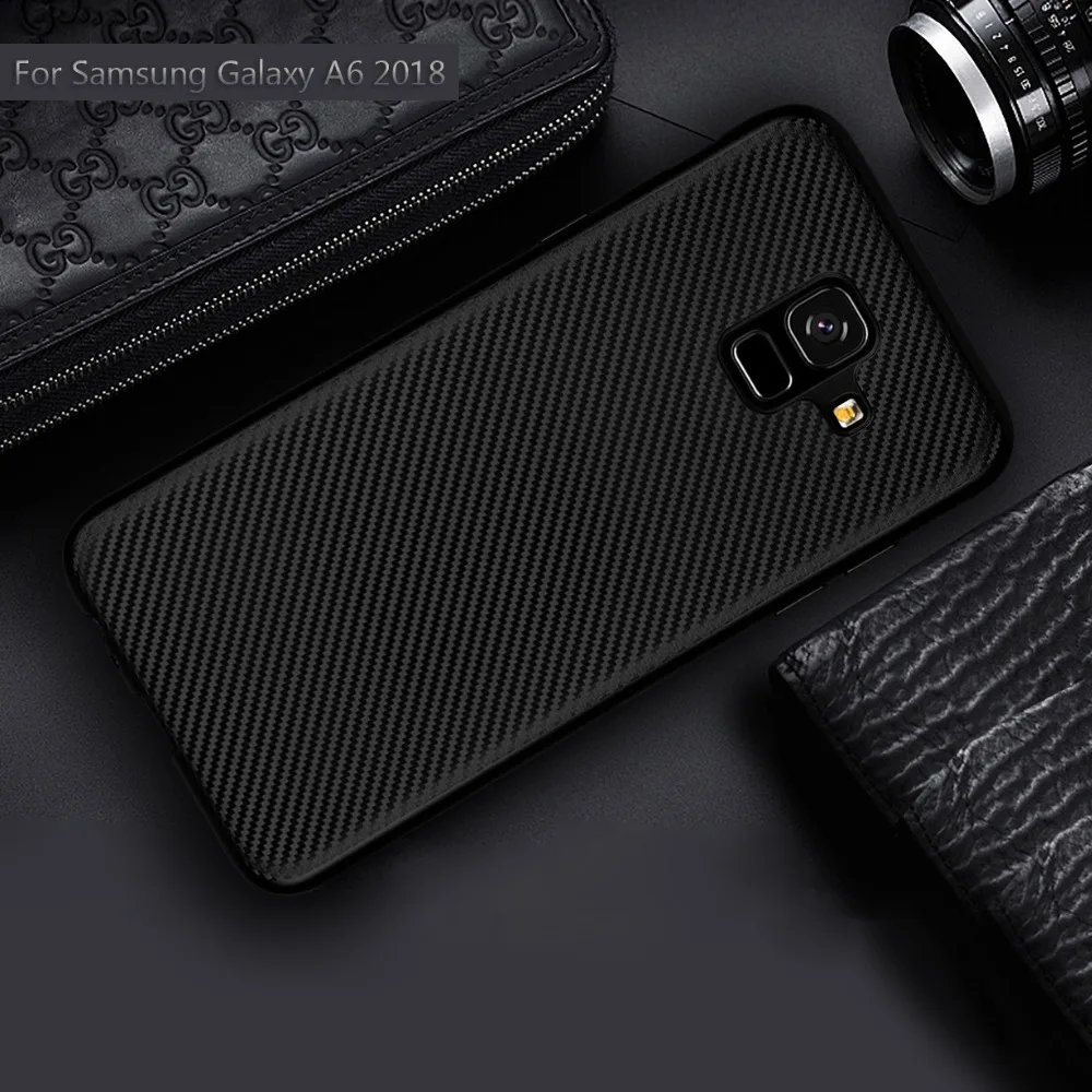 Чехол GKK для Samsung Galaxy A50 мягкий чехол из ТПУ армированный углеродным волокном