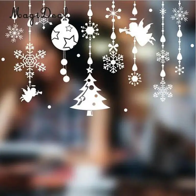 MagiDeal Reusable Christmas Jingle Bell Window Sticker Self Clings Decorations | Дом и сад