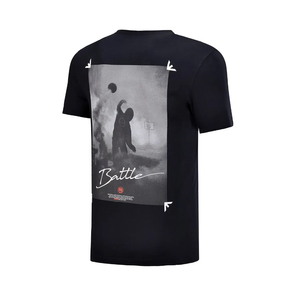 Мужская баскетбольная футболка Li Ning BAD FIVE с принтом Сухая обычная посадка 73%