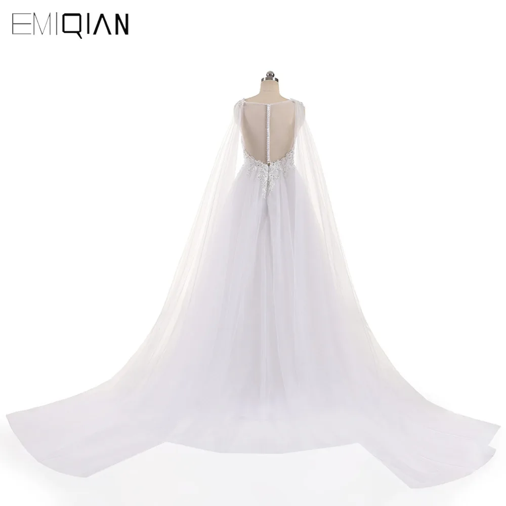 Винтажное прозрачное свадебное платье 2018 ТРАПЕЦИЕВИДНОЕ сексуальное с