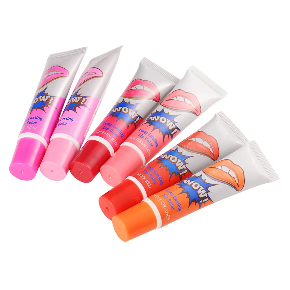 6 видов цветов милый стойкий блеск для губ оттенок тату маска водостойкая
