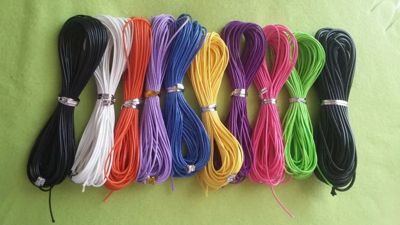 10 м/шт. лента из полиэстера с вощеной нитью диаметром 1 мм|waxed thread|cord stringpolyester cord |