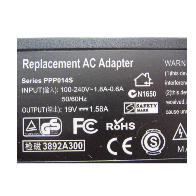 HSW 19 V 1.58A 30 W 5 5*1 7 мм Сменный Ноутбук адаптер переменного тока подзарядка для Dell Mini 9