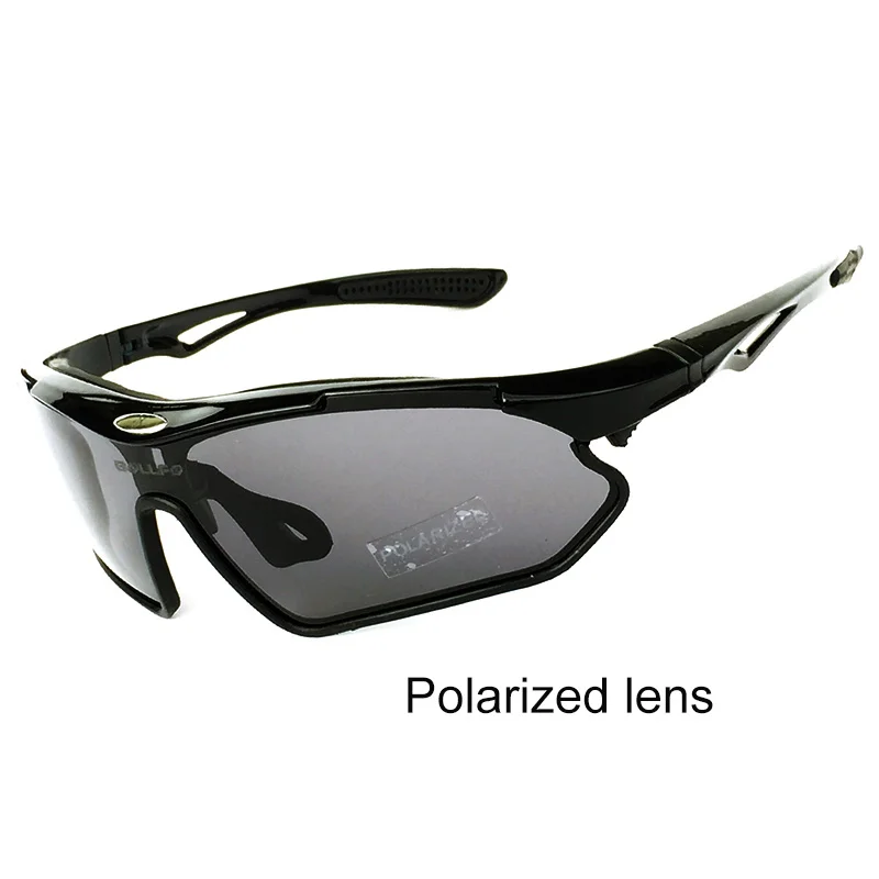 Black-Polarized Lens Поляризованные унисекс UV400 велосипедные солнцезащитные очки для мужчин Спорт на открытом воздухе велосипедные очки MTB очки Gafas Ciclismo дорожный велосипед очки - Цвет: Black-Polarized Lens
