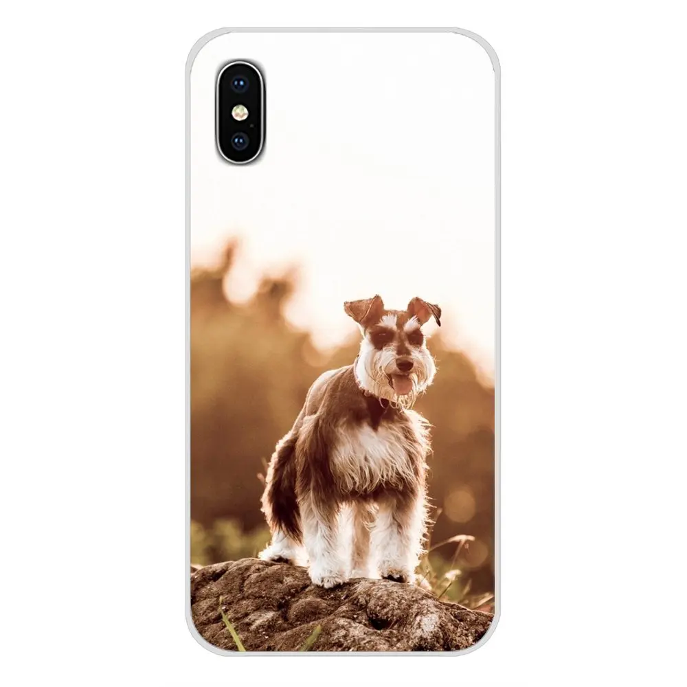 Чехлы для сотового телефона миниатюрные Schnauzer dog art Для Xiaomi Mi4 Mi5 Mi5S Mi6 Mi A1 A2 5X 6X 8 9 Lite