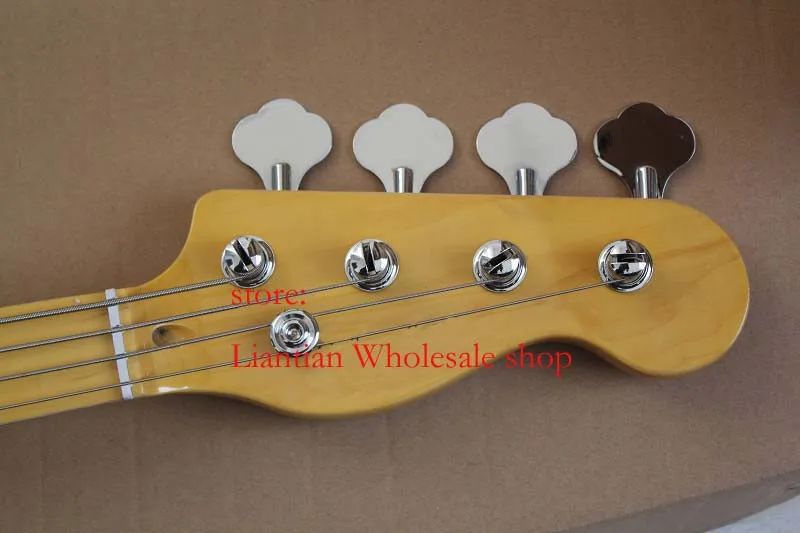 Горячая F tele 4 strings JAZZ bass Винтаж Белый джазовая бас-гитара-15-9