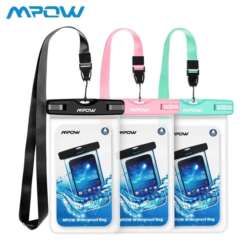 3 шт MPOW Универсальный Водонепроницаемый Чехол для Сумки пыленепроницаемый