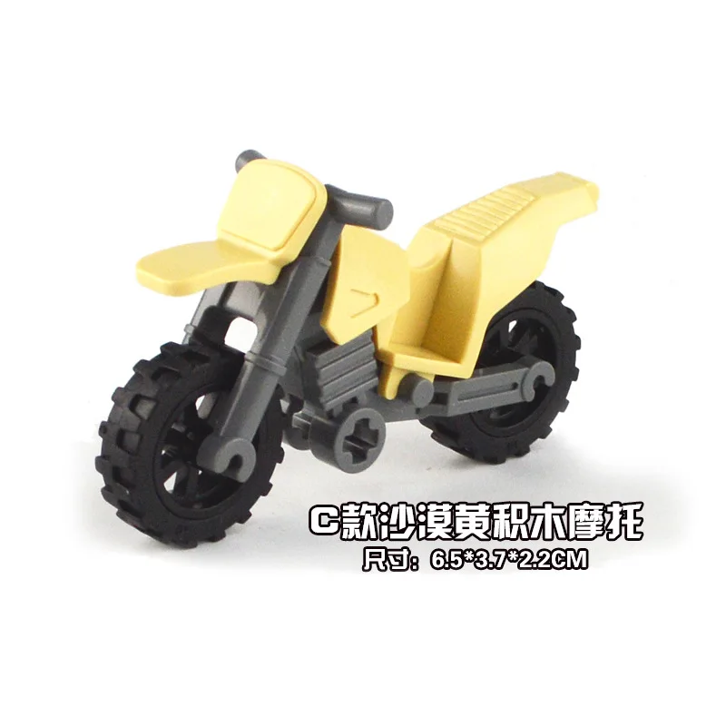 Гоночный мотоцикл две модели шесть цветные блоки совместимые с Le city digital truck brick