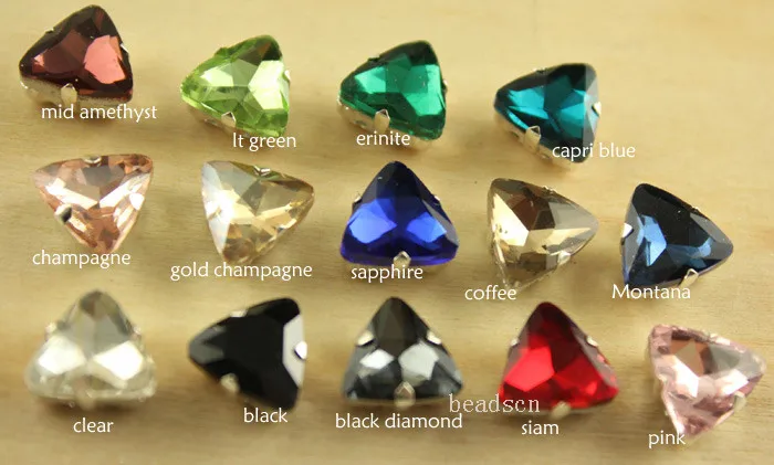 24 шт. 10x10 мм стразы для шитья вручную с серебристыми металлическими элементами