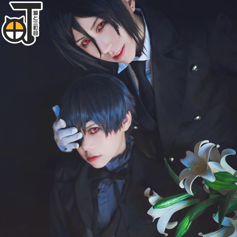 Аниме Черный дворецкий Ciel Phantomhive Косплей демона Cotume Kuroshitsuji Рождественский костюм