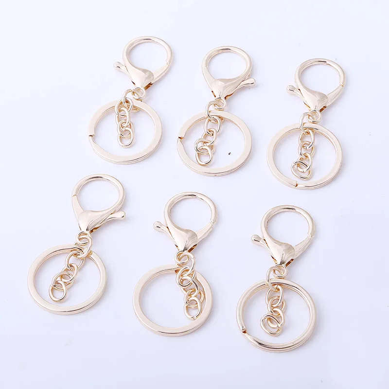 5 штук в партии вращающийся круглый Карабин Крюк брелок металлический лейбл для