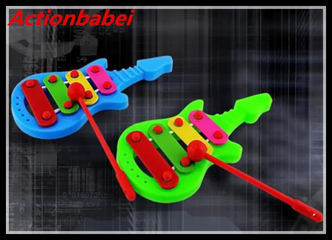 Actionbabei мини Детская гитара ручная нокаутированная форма фортепиано Дети 4-Note