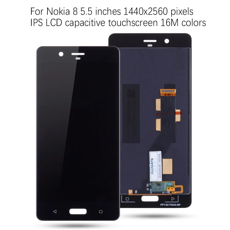 Дисплей для NOKIA 8 LCD в сборе с тачскрином Оригинал 5.3&quot черный | Мобильные