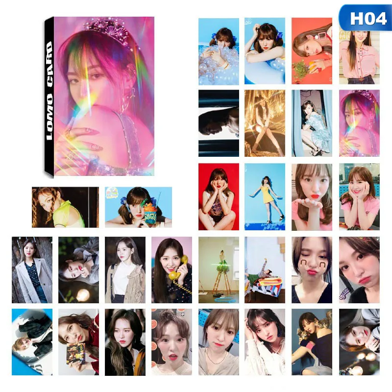 30 шт./компл. K POP красный бархат Новые Ablum Lomo карты самодельные бумажные фото