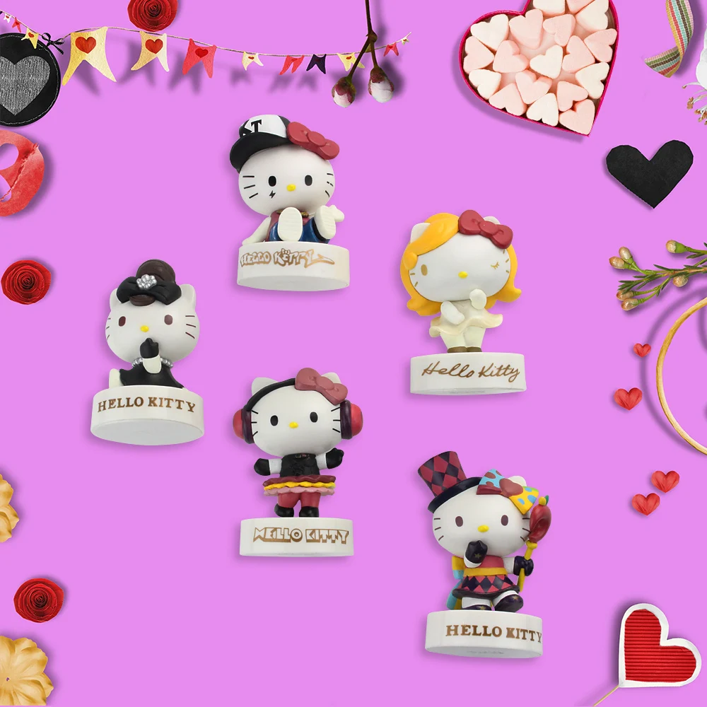 Kitty Hello 40th юбилей ПВХ Фигурки Коллекционная модель игрушки куклы маленькие