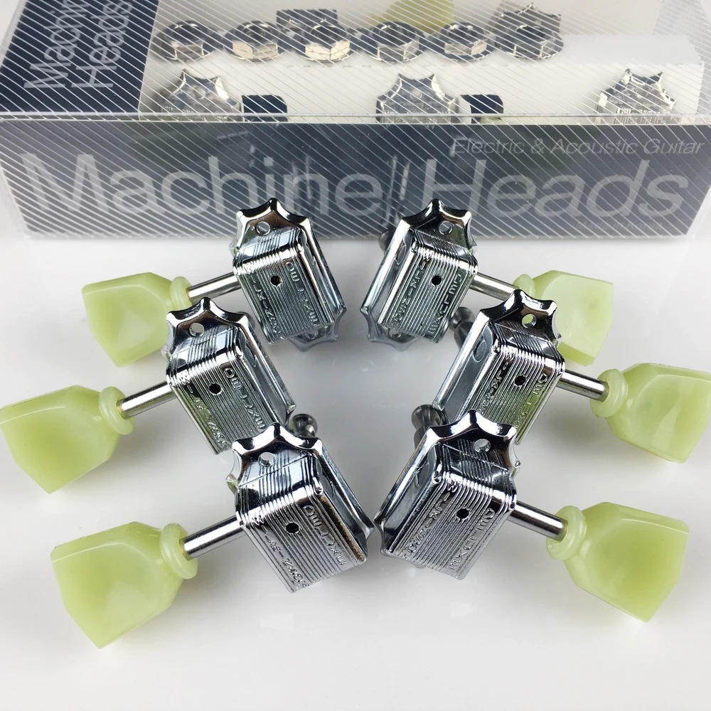

1Set Genuine Wilkinson 3R-3L Vintage Deluxe Electric Guitar Machine Heads Tuners WJ-44 Tuning Pegs ( With packaging )