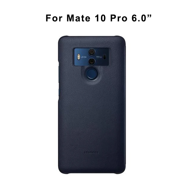 Blue for Mate 10 Pro Официальный чехол для huawei mate 10/mate 10 Pro С Откидывающейся Крышкой, умный чехол для телефона из искусственной кожи с окошком для mate 10 mate 10 Pro - Цвет: Blue for Mate 10 Pro