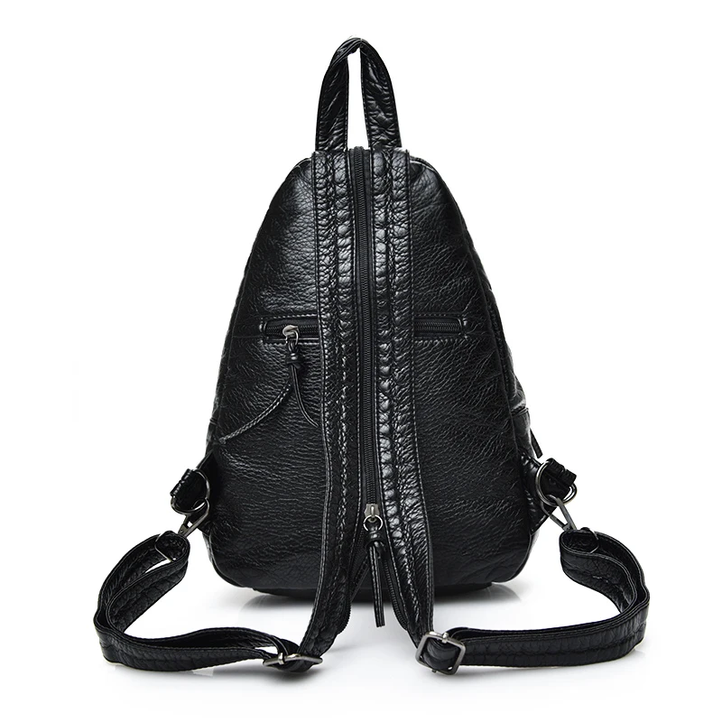 HENGJIALI 2017 Women Backpacks Washed PU Leather Softback Embossing Interior Compartment Packbacks Bags For Teenage Girls | Багаж и сумки