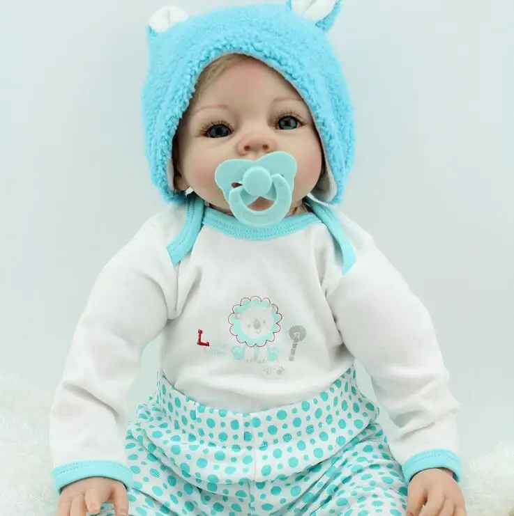 22 дюйма силиконовые Возрожденные Младенцы Дети Баден поппен reborn Babypop Zachte винил