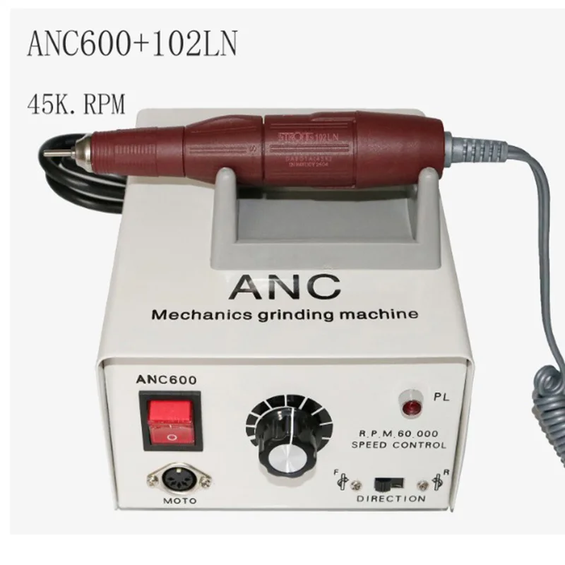 ANC600 45000 об/мин Стоматологическая Лаборатория Микро Мотор с сильным 102LN наконечник