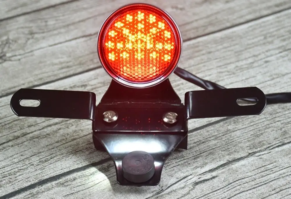 Задсветильник стоп-сигнал Cafe Racer задний фонарь хромированная лампа для Suzuki GN125 GN