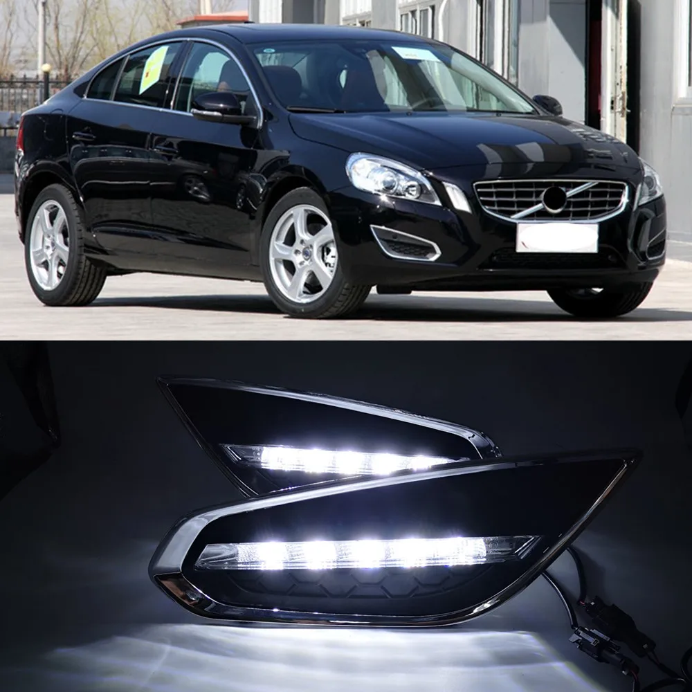 CSGJMY 1 комплект DRL светодиодный Габаритные огни дневного света Противотуманные