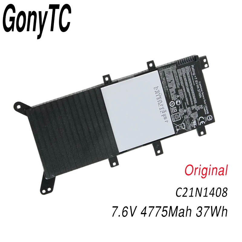 Оригинальный Новый C21N1408 Аккумулятор для ноутбука ASUS VivoBook 4000 MX555 V555LB Series 7 6 V 37WH |