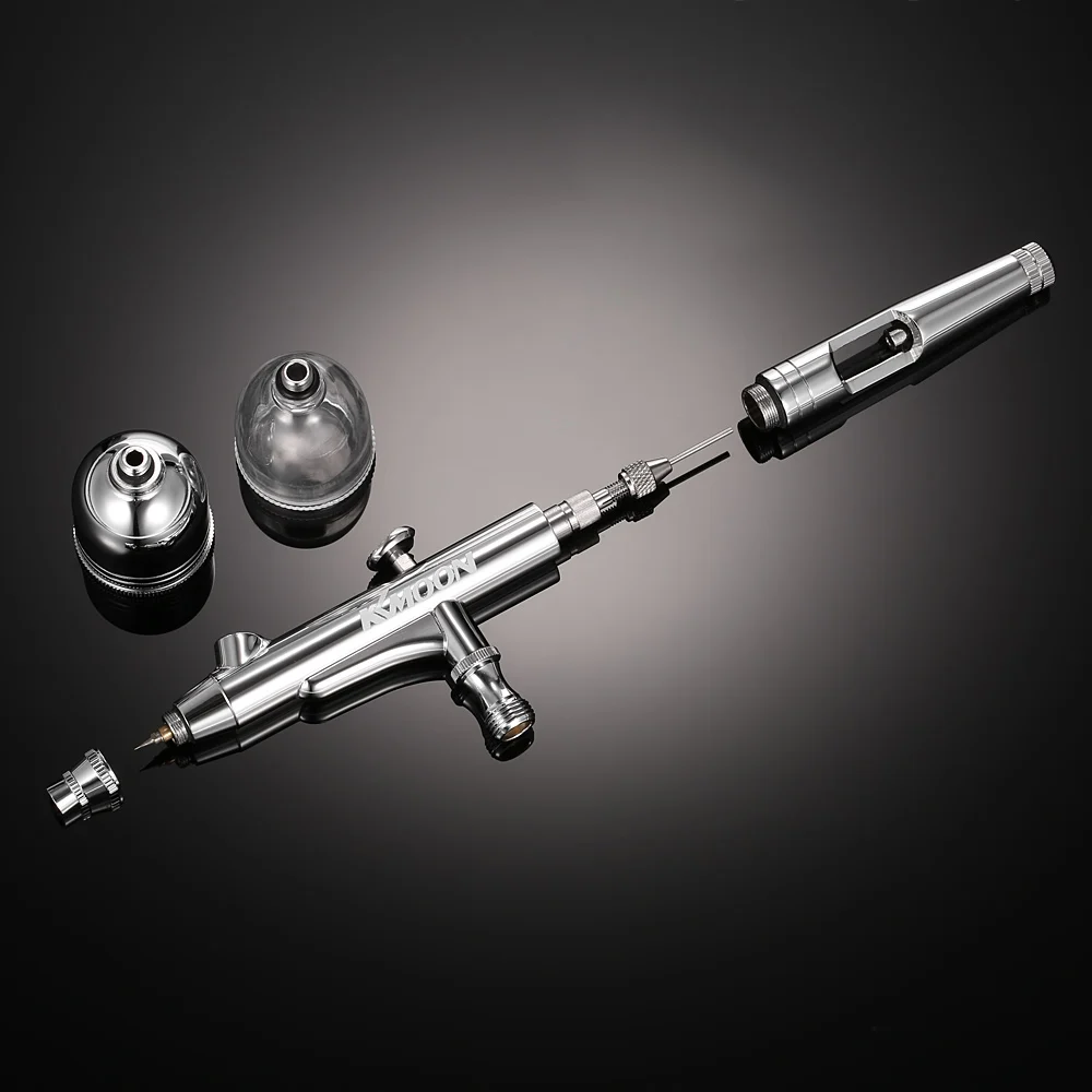 Аэрограф распылитель 0 3 мм двойного действия зеркальный для макияжа ногтей и