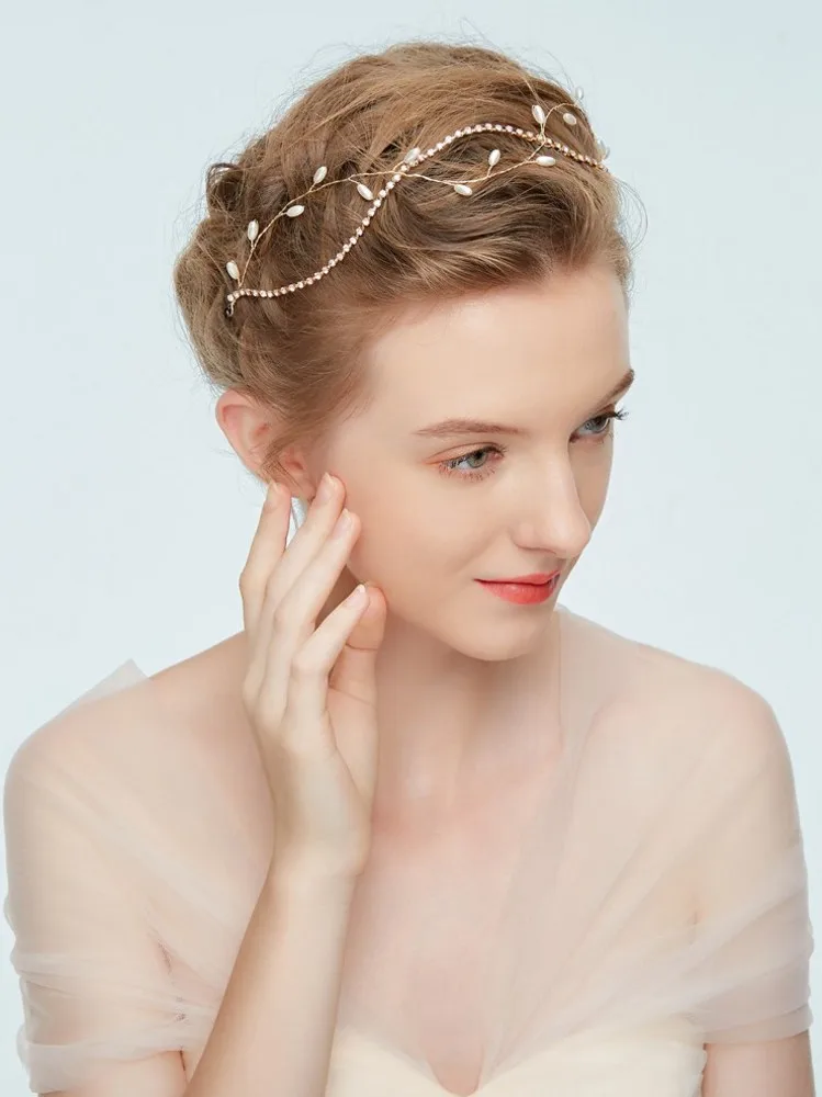 204 горный хрусталь Кристалл ободки свадебные аксессуары для волос Свадебная