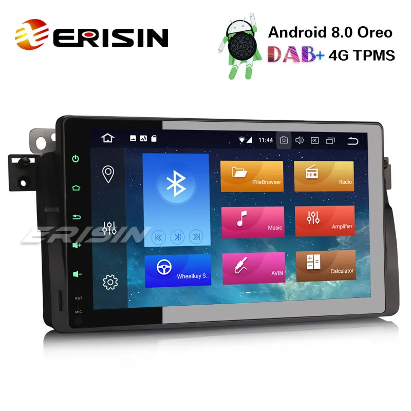 Erisin ES7496B 9 &quotAndroid 8 0 Автомобиль DAB + gps Navi BT OBD 4G система контроля давления в шинах DTV IN