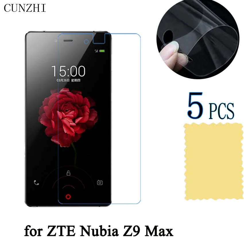 5 шт. Высокая четкость lcd ультра тонкий ПЭТ Материал протектор экрана пленка для zte