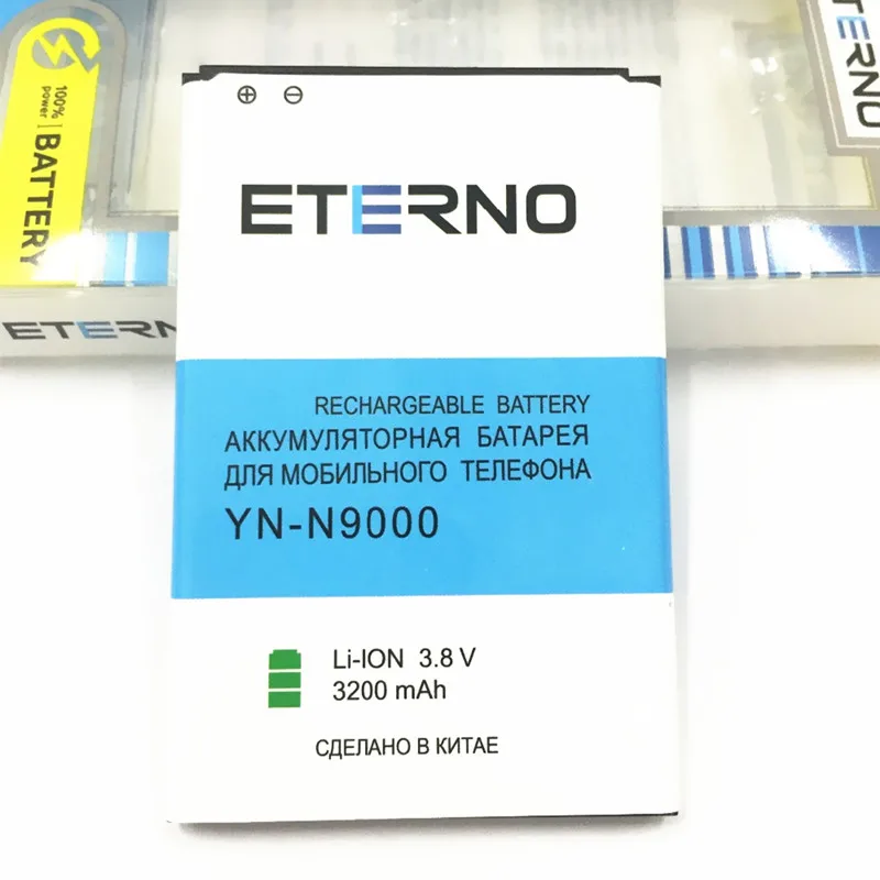 

ETERNO 3200 мАч B800BE B800BC B800BU аккумулятор для Samsung Galaxy Note 3 Note3 III N9000 N9005 N9008 N7200 SM-N900 с большой емкостью