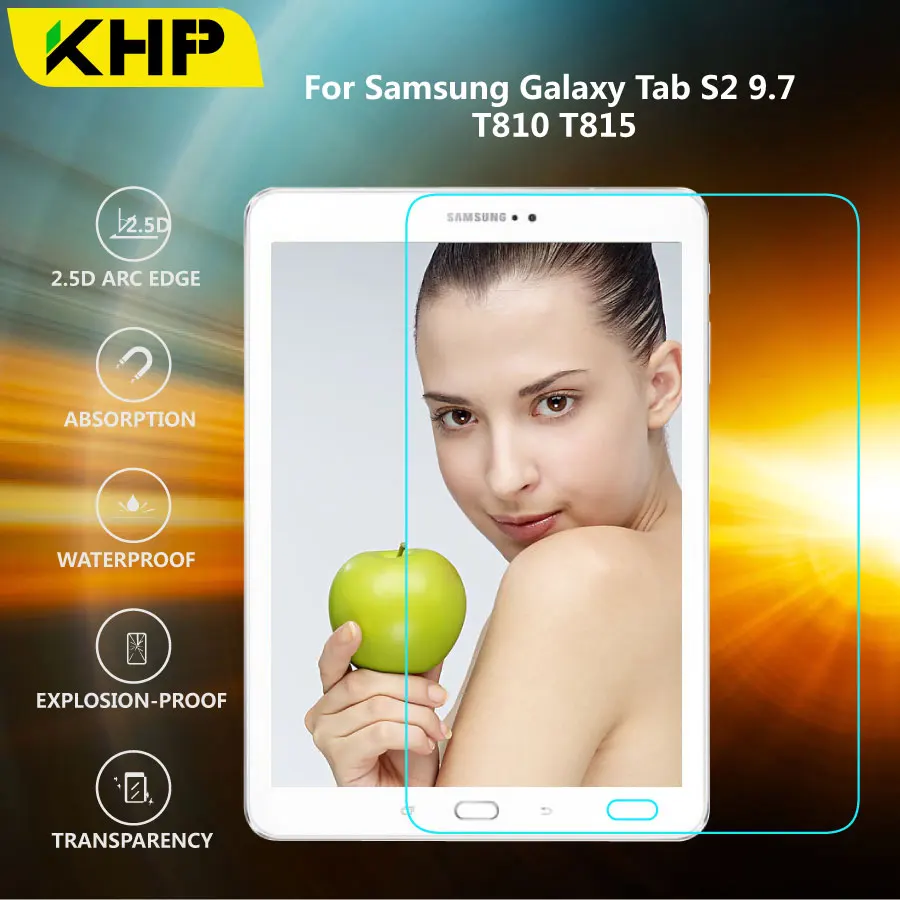 KHP Премиум 0 3 мм закаленное стекло для Samsung Galaxy Tab S2 9 7 SM-T810 T810 SM-T815 T815 Защитная