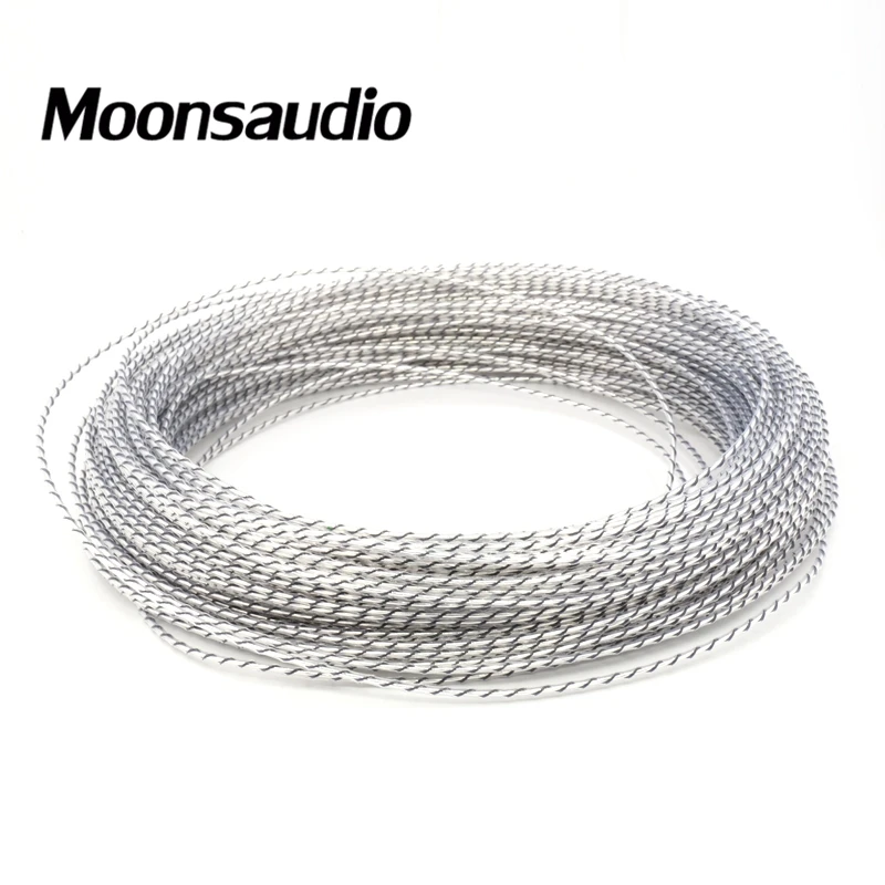 100 м Moonsaudio Nordost Odin Valhalla топ Номинальная 7N медь + чистое серебро DIY Кабель Питания rca