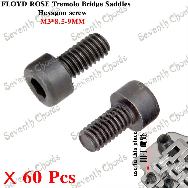60 шт. черные электрогитары с тремоло-Бридж Заблокированные нитки сиденья