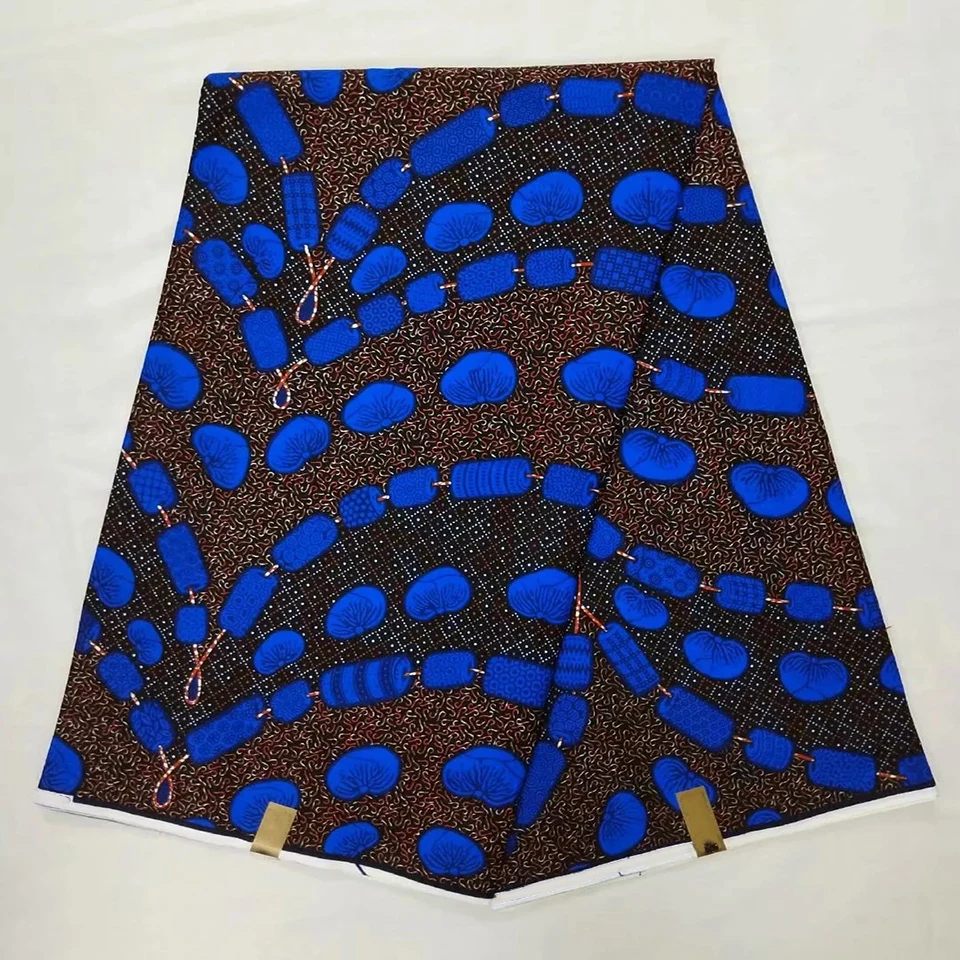 

Latest Blue African Wax Print Ankara fabrics,Mitex wax print fabric for African skirt making NAW-187