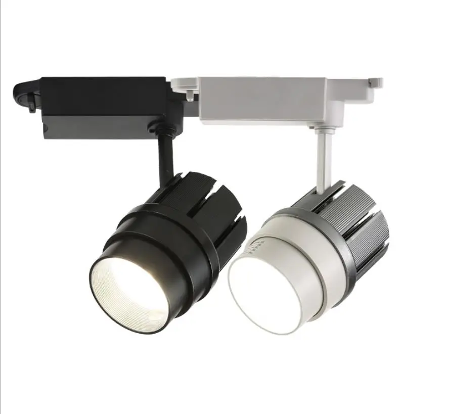 Регулируемый светодиодный Трековый светильник с монолитным блоком светодиодов